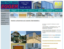 Tablet Screenshot of metallbau-egger.at